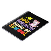 100 magische dagen van school eenhoorn leraar notitieboek (Linkerzijde)