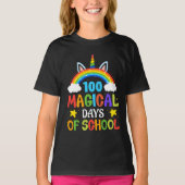 100 Magische Dagen van School Unicorn T-shirt (Voorkant)