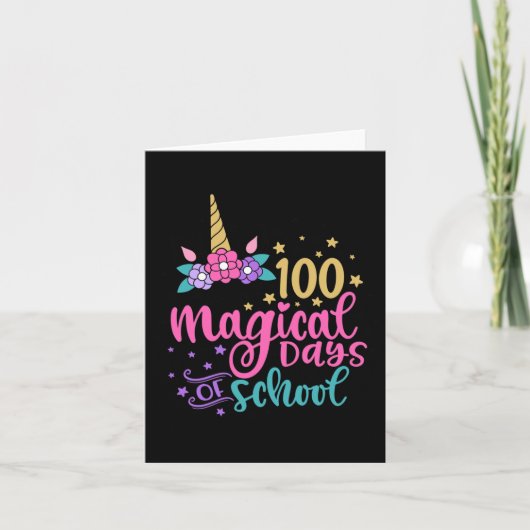 100 magische schooldagen kaart (Voorkant)