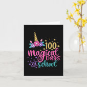 100 magische schooldagen kaart (Gele Bloem)
