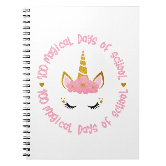 100 magische schooldagen notitieboek (Voorkant)