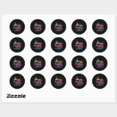 100 magische schooldagen ronde sticker (Vel)