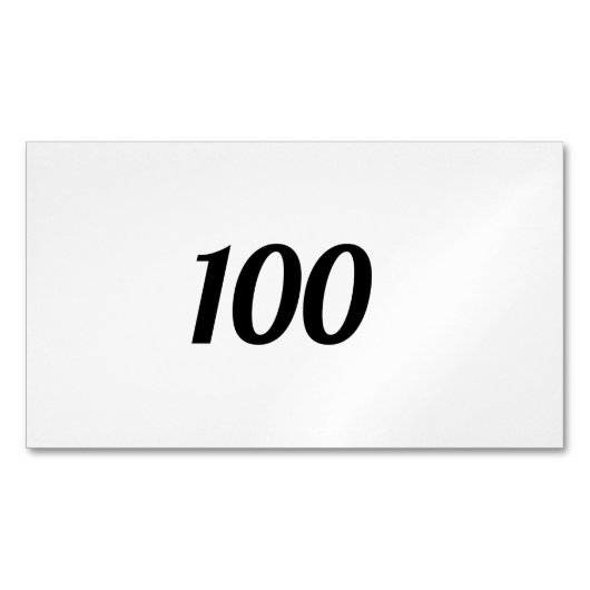 100 MAGNETISCH VISITEKAARTJE (Voorkant)