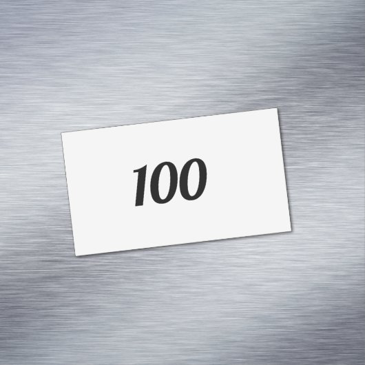 100 MAGNETISCH VISITEKAARTJE (Voorbeeld)
