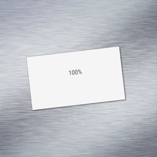 100% MAGNETISCH VISITEKAARTJE (Voorbeeld)