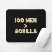 100 Man vs 1 gorilla grappig 100 Man is groter dan Muismat (Met muis)
