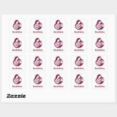 100 Mannen vs Cool Gorilla Vierkante Sticker (Vel)
