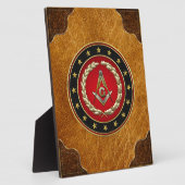 [100] Masonic Square and Compass [3rd Degree] Fotoplaat (Zijkant)