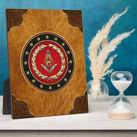 [100] Masonic Square and Compass [3rd Degree] Fotoplaat (Zijkant)