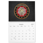 [100] Master Mason - 3rd graads Square & Compass Kalender (Jan 2027)