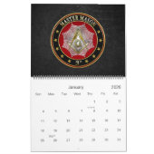 [100] Master Mason - 3rd graads Square & Compass Kalender (Jan 2026)