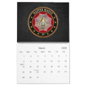 [100] Master Mason - 3rd graads Square & Compass Kalender (Mar 2026)