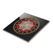 [100] Master Mason - 3rd graads Square & Compass Tegeltje (Zijkant)