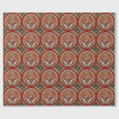 [100] Master Mason - Gold Square & Compass Cadeaupapier (Vlak)