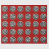 [100] Master Mason - Silver Square & Compass Cadeaupapier (Vlak)