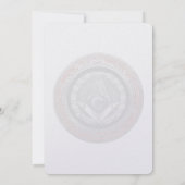 [100] Master Mason - Silver Square & Compass Kaart (Achterkant)