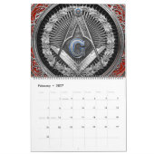 [100] Master Mason - Silver Square & Compass Kalender (Feb 2027)