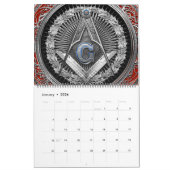 [100] Master Mason - Silver Square & Compass Kalender (Jan 2026)