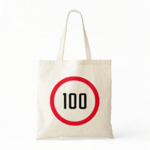 100 Max Snelheidslimiet Rood teken | Budget Canvas
