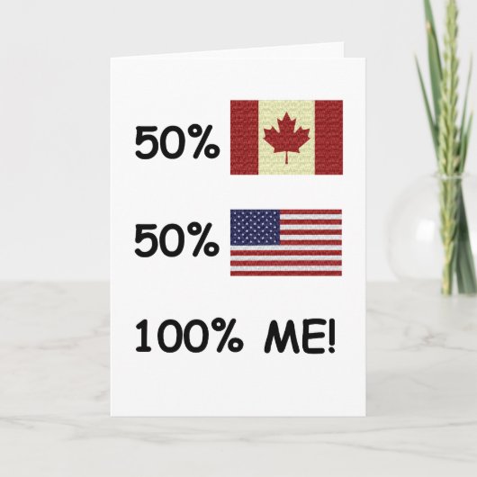 100% ME Canadees/Amerikaans Kaart (Voorkant)