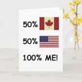 100% ME Canadees/Amerikaans Kaart (Gele Bloem)