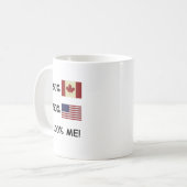 100% ME Canadees/Amerikaans Koffiemok (Voorkant links)