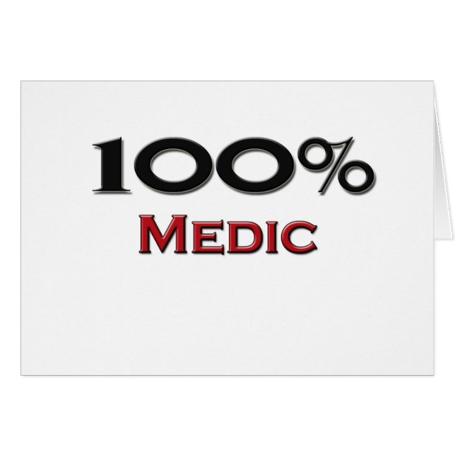 100 % Medic (Voorkant Horizontaal)