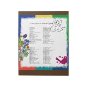 100 Meest voorkomende woorden in het Spaans Notitieblok (Linkerzijde)