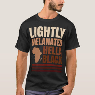 100 Melanine donkerzwarte huidskleur Afrikaans T-shirt