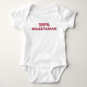 100% Melktetariër - Roze Romper (Voorkant)