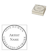 100% menselijk gegenereerde kunst aangepaste artie rubberstempel (Gestempeld)