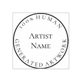 100% menselijk gegenereerde kunst aangepaste artie rubberstempel (Afrduk)