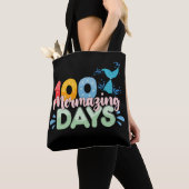 100 Mermazing Dagen 100e Dag van School Zeemeermin Tote Bag (Dichtbij)