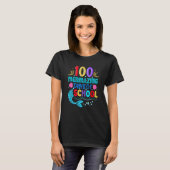 100 Mermazing Days Of School 100th Day Girls Teach T-shirt (Voorkant volledig)