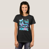 100 Mermazing Days of School Mermaid Girl Happy 10 T-shirt (Voorkant volledig)
