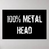 100% metalen kop poster (Voorkant)
