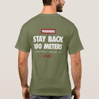100 meter olijfgroene T-shirt voor militaire veter
