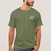 100 meter olijfgroene T-shirt voor militaire veter (Voorkant)