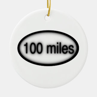 100 mijl keramisch ornament