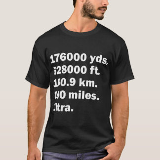 100 mijl race Ultra marathon finisher T-shirt