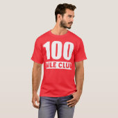 100 Mile Club - 100 mijl onderweg Ultra Runn T-shirt (Voorkant volledig)