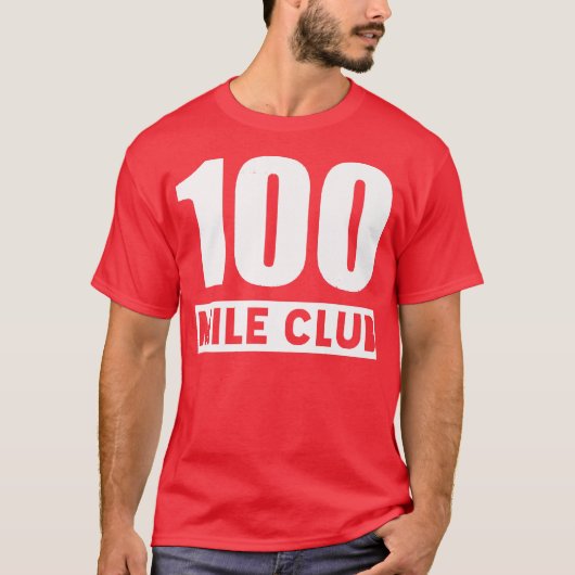 100 Mile Club - 100 mijl onderweg Ultra Runn T-shirt (Voorkant)
