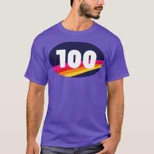 100 Mile Trail en ultra lopende heldere kleuren T-shirt