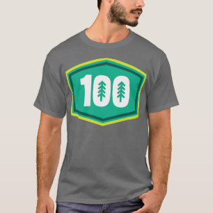 100 Mile Trail en Ultra Running Trees T-shirt