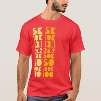 100 Miles Ultramarathon Gift Alle Afstanden Runner T-shirt