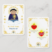 100 Mini Bl. Carlo Holy Kaarten Visitekaartje (Voorkant / Achterkant)