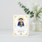 100 Mini Bl. Carlo Holy Kaarten Visitekaartje (Staand voorkant)