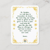 100 Mini St. Sergius of Radonezh Heilige Kaarten Visitekaartje (Achterkant)