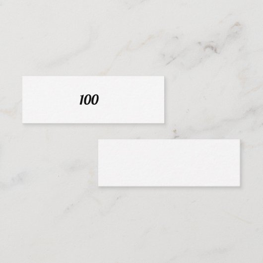 100 MINI VISITEKAARTJE (Voorkant / Achterkant)