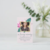 100 Mooie Bloemige Gebed Rouwdienst Herdenkings FO Visitekaartje (Staand voorkant)